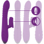 INTENSE - VIBRATEUR RECHARGEABLE MULTIFONCTION IGGY UP & DOWN AVEC STIMULATEUR CLITORAL VIOLET