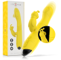 INTENSE - TOKY MULTIFUNCTION VIBRATOR UP & DOWN WITH CLITORAL STIMULATOR YELLOW