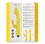 INTENSE - VIBRATORE MULTIFUNZIONE TOKY UP & DOWN CON STIMOLATORE CLITORALE GIALLO