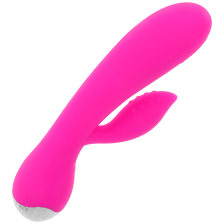 OHMAMA - USB WIEDERAUFLADBARER SILIKON-KANINCHENVIBRATOR 10 GESCHWINDIGKEITEN 19 CM