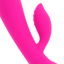 OHMAMA - USB RECHARGEABLE SILICONE RABBIT VIBRATOR 10 SPEEDS 19 CM