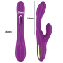 INTENSE - APOLO VIBRATORE MULTIFUNZIONE RICARICABILE 7 VIBRAZIONI CON LINGUA OSCILLANTE VIOLA