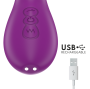 INTENSE - APOLO VIBRATORE MULTIFUNZIONE RICARICABILE 7 VIBRAZIONI CON LINGUA OSCILLANTE VIOLA