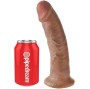 KING COCK - PENE REALISTICO 21.7 CM CARAMEL