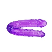 BAILE - DOPPIO DILDO IN JELLY FLESSIBILE LILLA