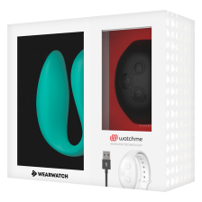 WEARWATCH - VIBRADOR DE TECNOLOGIA DUPLA WATCHME AQUAMARINE / JET