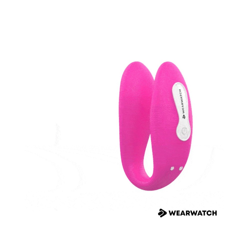 WEARWATCH - DUAL PLEASURE DRAHTLOSE TECHNOLOGIEUHR FUCHSIA / AQUAMARINE