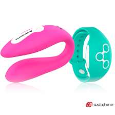 WEARWATCH - DUAL PLEASURE DRAHTLOSE TECHNOLOGIEUHR FUCHSIA / AQUAMARINE