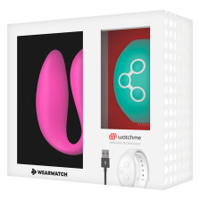 WEARWATCH - DUAL PLEASURE DRAHTLOSE TECHNOLOGIEUHR FUCHSIA / AQUAMARINE