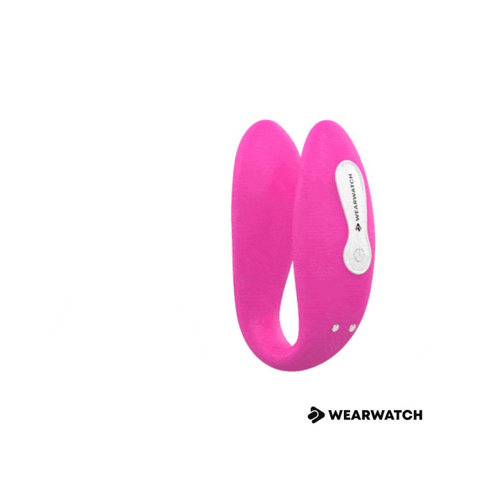 WEARWATCH - DUAL PLEASURE DRAHTLOSE TECHNOLOGIE-UHRMELDUNG FUCHSIA / PINK