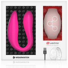 WEARWATCH - DUAL PLEASURE DRAHTLOSE TECHNOLOGIE-UHRMELDUNG FUCHSIA / PINK