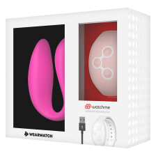 WEARWATCH - DUAL PLEASURE DRAHTLOSE TECHNOLOGIE-UHRMELDUNG FUCHSIA / PINK