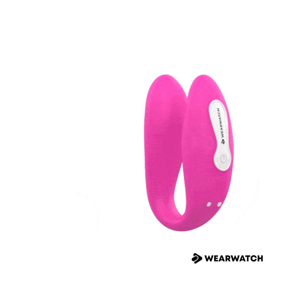 WEARWATCH - DUAL PLEASURE DRAHTLOSE TECHNOLOGIEUHR FUCHSIA / Pechschwarz