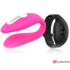 WEARWATCH - DUAL PLEASURE DRAHTLOSE TECHNOLOGIEUHR FUCHSIA / Pechschwarz