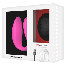 WEARWATCH - DUAL PLEASURE DRAHTLOSE TECHNOLOGIEUHR FUCHSIA / Pechschwarz