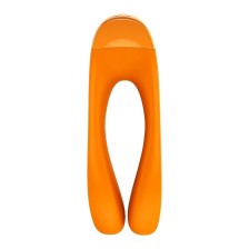 SATISFYER - CANDY CANE FINGER VIBRATOR ORANGE