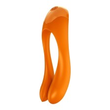 SATISFYER - VIBRATEUR DOIGTS CANDY CANE ORANGE