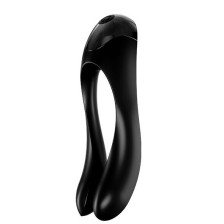 SATISFYER - CANDY CANE FINGER VIBRATOR BLACK