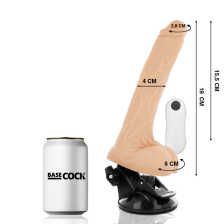 BASECOCK - VIBRATORE TELECOMANDO REALISTICO NATURALE 19 CM -O- 4 CM