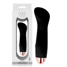 DOLCE VITA - RECHARGEABLE VIBRATOR ONE BLACK 7 SPEEDS