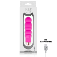 DOLCE VITA - VIBRADOR RECARREGÁVEL SEIS PINK 7 VELOCIDADES