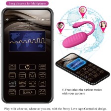PRETTY LOVE - CATALINA PINK WIEDERAUFLADBARES VIBRIERENDES EI APP