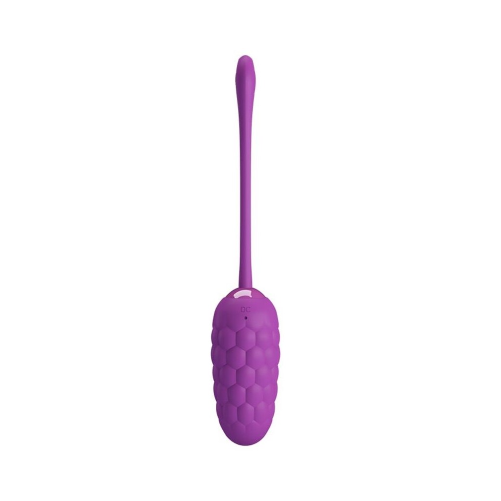 PRETTY LOVE - UOVO VIBRANTE CON TEXTURE MARINA RICARICABILE VIOLA