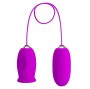 PRETTY LOVE - DAISY DUAL EGG RECHARGEABLE VIBRATOR PURPLE