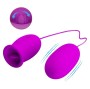 PRETTY LOVE - DAISY DUAL EGG RECHARGEABLE VIBRATOR PURPLE