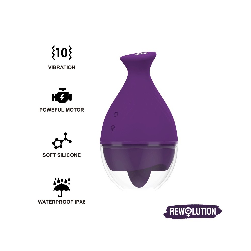 REWOLUTION - VIBRADOR REWOLINGO COM LÍNGUA