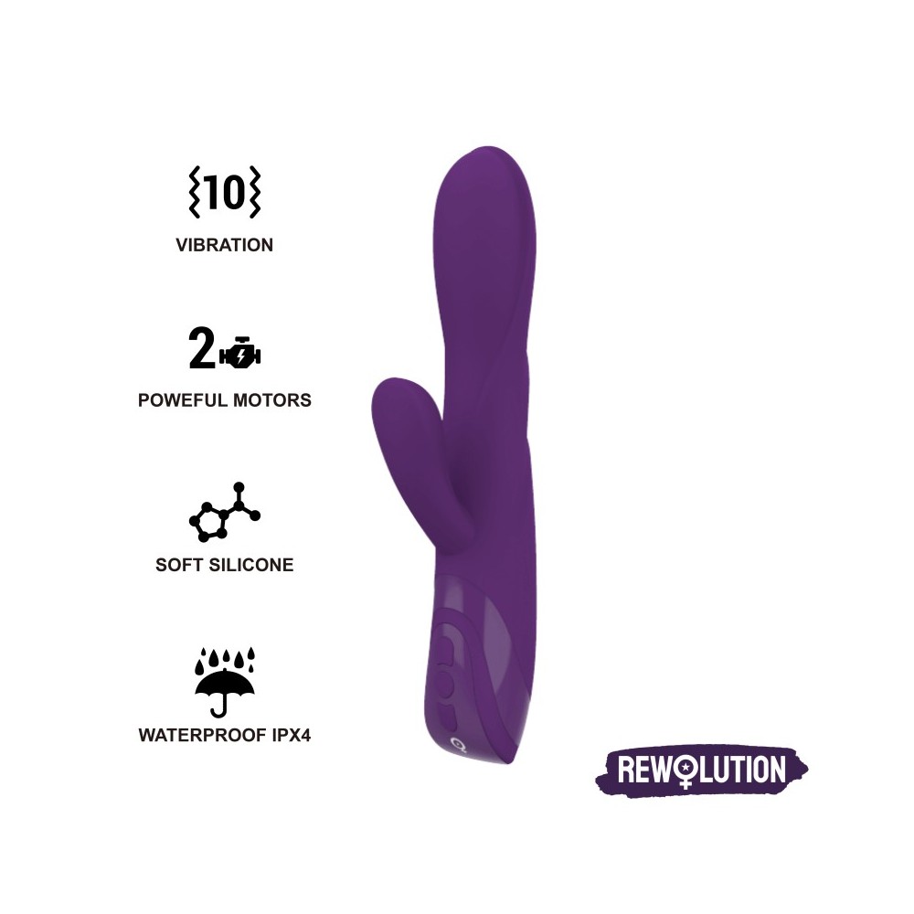 REWOLUTION - REWORABBIT FLEXIBLE VIBRATOR WITH RABBIT