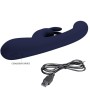 PRETTY LOVE - VIBRATEUR LAMAR LAPIN ET POINT G BLEU