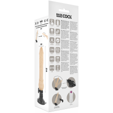 BASECOCK - VIBRATEUR TÉLÉCOMMANDE NATUREL RÉALISTE 19.5 CM -O- 4 CM