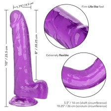 CALEXOTICS - DILDO QUEEN TAMANHO ROXO 20.3 CM