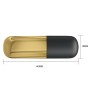PRETTY LOVE - VIBRADOR BALA RECARREGVEL DOURADO