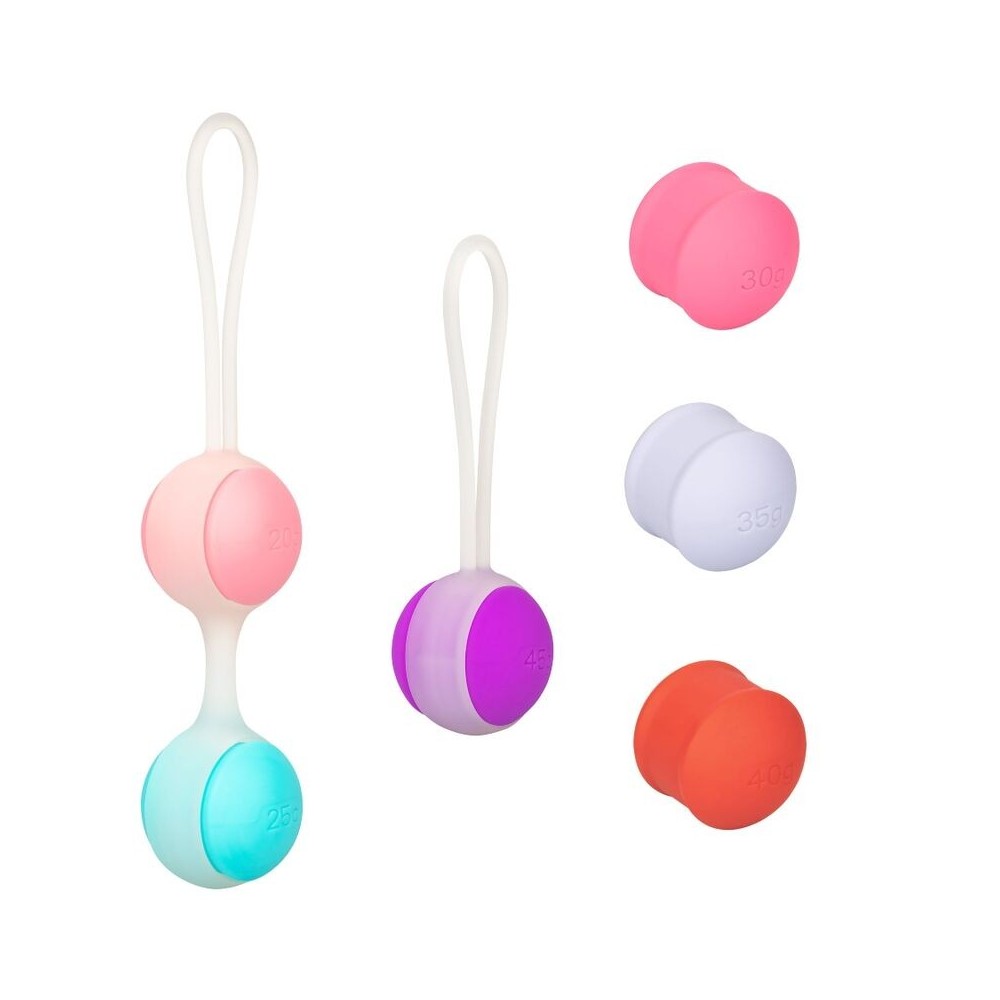 CALEXOTICS - ELLE-OLOGIE ENSEMBLE BOLAS KEGEL INTERCAMBIABLES