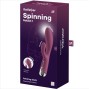 SATISFYER - COELHO GIRATÓRIO 1 CLITÓRIS E ESTIMULAO DE PONTO G VERMELHO