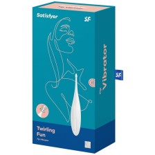 SATISFYER - TWIRLING FUN TIP VIBRATOR WHITE