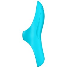 SATISFYER - VIBRADOR DE DEDO TEASER LUZ AZUL