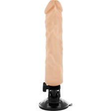 BASECOCK - REALISTISCHER VIBRATOR MIT FERNBEDIENUNG NATURWEISS 21 CM -O- 4 CM