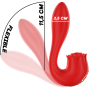 MIA - SELENA ESTIMULADOR VIBRANTE + TAPPING VERMELHO