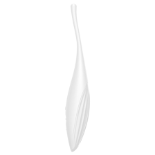 SATISFYER - VIBRATEUR POINTE DE CLIT TWIRLING JOY BLANC