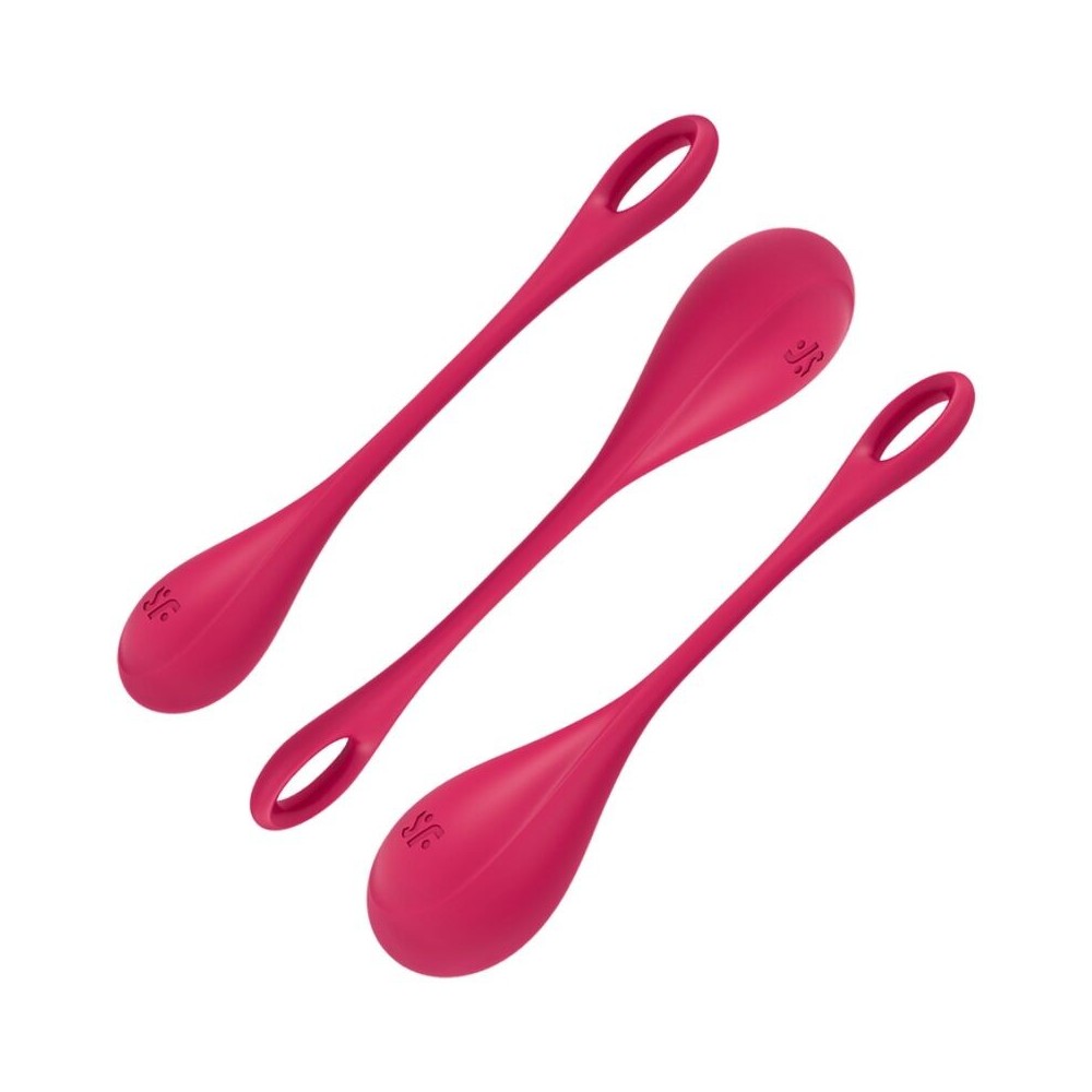 SATISFYER - SET DA ALLENAMENTO YONI POWER 1 ROSSO