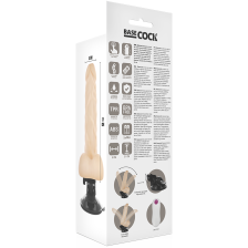 BASECOCK - VIBRADOR ARTICULVEL CONTROLE REMOTO NATURAL 21 CM -O- 5 CM