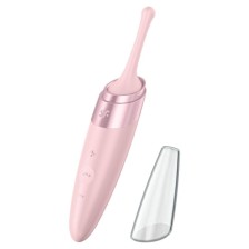 SATISFYER - TWIRLING DELIGHT CLIT TIP VIBRATOR ROSA