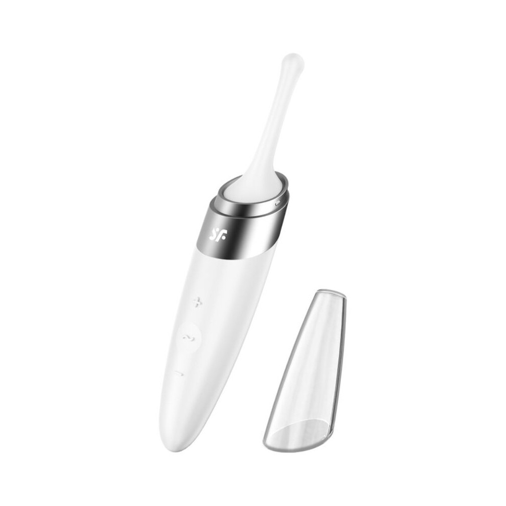 SATISFYER - TWIRLING DELIGHT CLIT TIP VIBRATOR WEISS