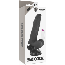 BASECOCK - ARTIKULIERBARER VIBRATOR MIT FERNBEDIENUNG SCHWARZ 21 CM -O- 5 CM