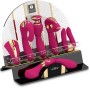 SHUNGA - PRÉSENTOIR 6 MASSEURS INTIME FUCHSIA