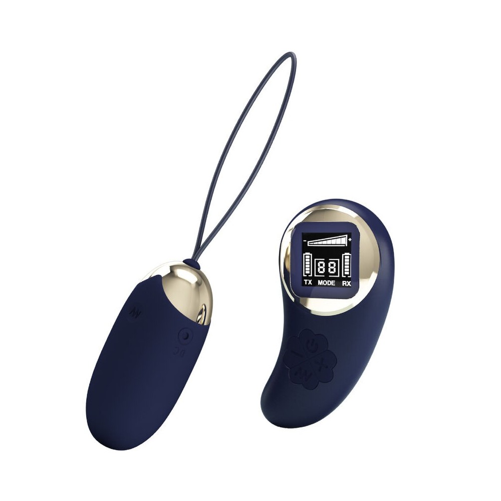 PRETTY LOVE - MINA VIBRIERENDES EI MIT FERNBEDIENUNG BLAU