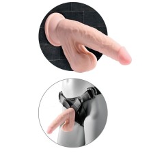 KING COCK - PLUS BOLAS DE BALANO DE DILDO 3D 20.3 CM